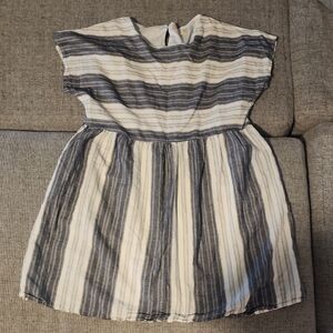 Striped Dress in Blue and White